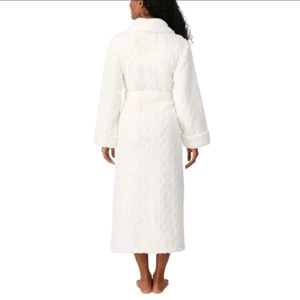 Room Service Women's Cozy Robe, Ivory, Size: XL - Picture 2 of 4